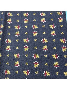 Marcus Fabrics Brown & Yellow Floral Cotton Fabric 18x22 Design M243 Small Print